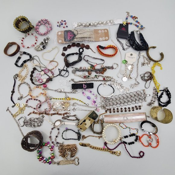 Bracelet Lot 76 Mixed Clasp Big Statement Small Be‎